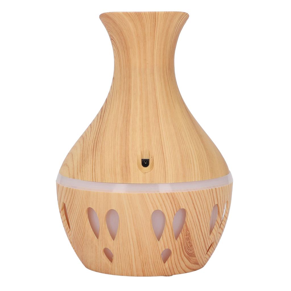 300ml Essential Oil Diffuser Wood Grain USB Powered 7 Colors LED Low Noise Mist Humidifier for Bedroom Office
