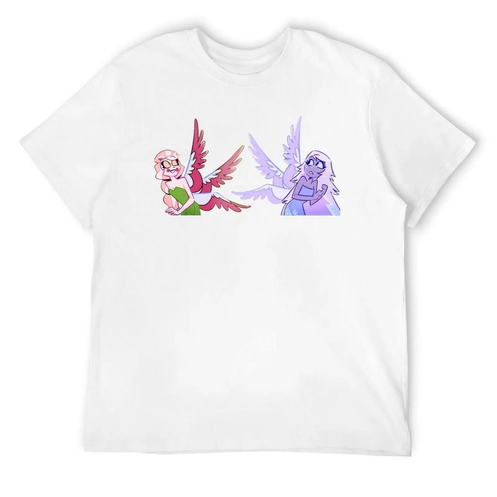 Round Neck  Charlie Emily Tinkerbell Fanart T-shirt  Sports T-shirts Vintage Funny Novelty Aactivity Competition USA Size