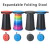 1pc Folding Stool, Foldable Telescopic Stool, Portable Telescopic Stool for Outdoor, Traveling, Camping Fishing
