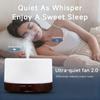 Wood Grain Essential Oil Diffuser Remote Control Ultrasonic Air Humidifier Scent Diffuser, with Timer, Auto-Off, 7 Color Lights