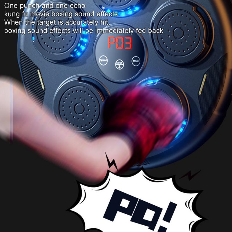 Умная музыкальная машина для бокса, настенная мишень, 2000 мАч, перезаряжаемая батарея, Bluetooth, совместимая с упражнениями на ловкость и реакцию бокса