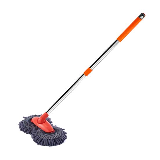 Car Wash Mop Rotating Double-Headed Cleaning Brush Telescopic Long Handle Car Washing