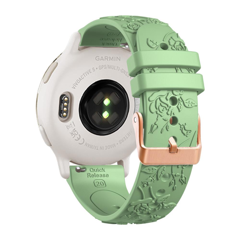Женский силиконовый ремешок 20 мм для Garmin Forerunner 170 170M 70 165 155 570 245 645 Venu 2Plus Venu SQ2 Vivoactive 6 5 3 Браслет