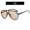 New Brand Designer Women Sunglasses Retro Sun Glasses Pilot Eyewear Outdoor Men Sun Glasses Letter Large Frame Mirror Uv400