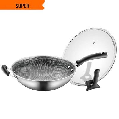 Вок SUPOR X-Crystal Shield из нержавеющей стали 316