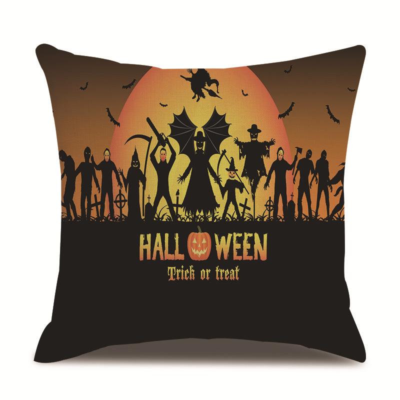 Хэллоуин Льняная Наволочка Наволочка с Принтом