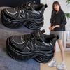Inner Heightening Dad Shoes Women's Shoes 2025 New Explosive Autumn Breathable Mesh Thick-soled Muffin Sports and Leisure Little White Shoes