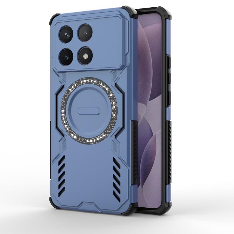 Для Poco X6 Pro Чехол Чехол Xiaomi Poco X6 Pro Capas Кольцевой Магнитный Жесткий Ударопрочный Magsafe Беспроводная Зарядка Fundas Poco X6 Pro