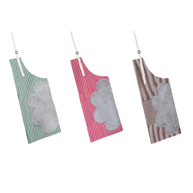 Многоцелевой водонепроницаемый фартук с карманами: Без рукавов, с шейным воротником, утолщенная талия, маслостойкая, для вытирания рук, для кухни и дома.