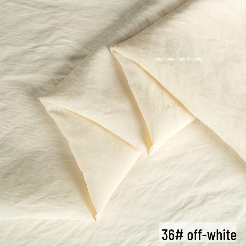 Ретро-песочная матовая медно-аммиачная шелковая ткань - неэластичный материал для верха/юбки Hazy Frost