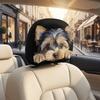 2PCS Cartoon Dog Pattern Car Head Pillowcase Soft Car Headrest Covers  Gift for Car Lover