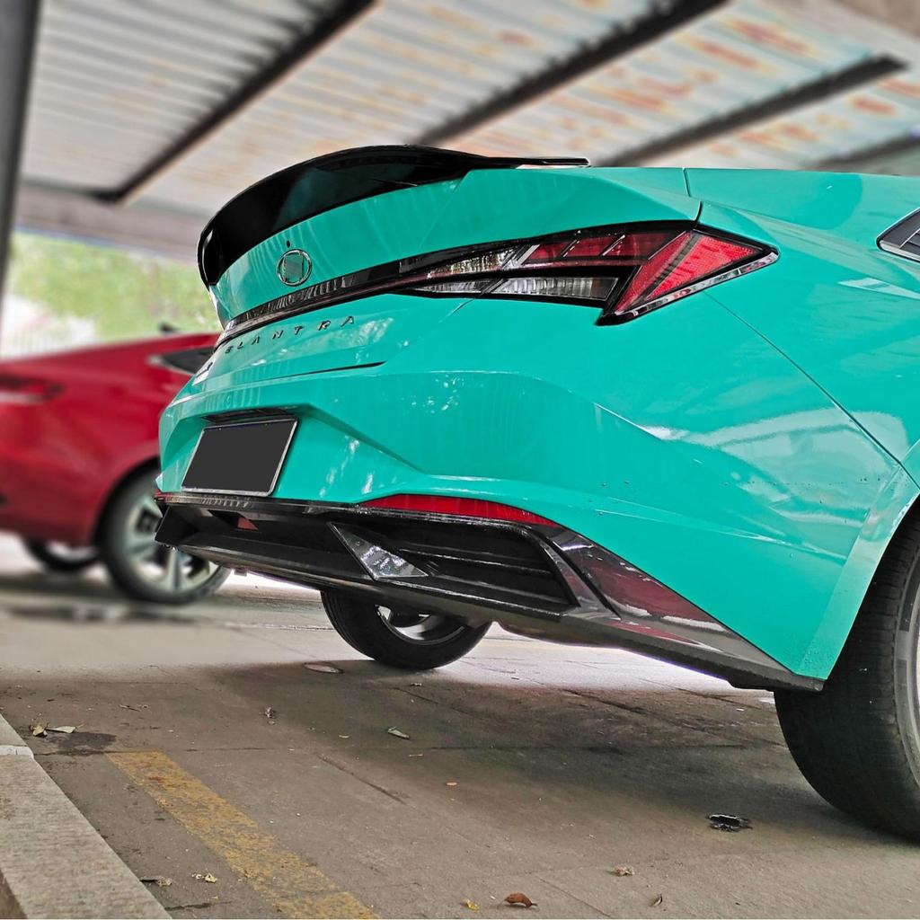 Комплект переднего сплиттера и юбок для Hyundai Elantra 7-го поколения: Бампер Анти-Коллизия