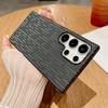 Ultra Thin Carbon Fiber Texture Magnetic For Magsafe Case For Samsung S25 S24 S23 S22 Note 20 Ultra 10 Plus Hard PC Matte Cover