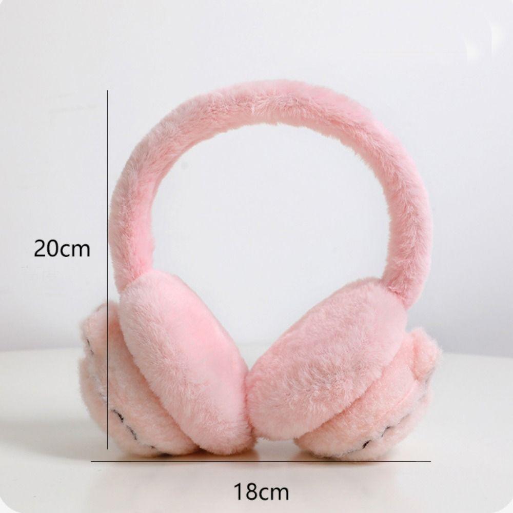 Cute Winter Warm Earmuffs Animal Folding Earflap Plush Ear Warmer  Outdoor Cold Protection