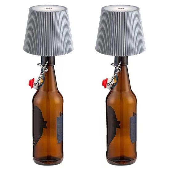 Светодиодный светильник для бутылки вина, бесступенчатое затемнение, энергоэффективный, простой в использовании, сенсорное управление, беспроводной абажур для бутылки, украшение для дома