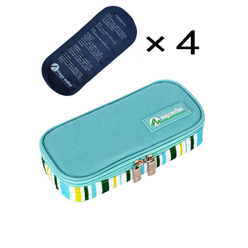 Large Insulated Portable Outdoor Medicine Cooler Bag for Insulin with Ice Pack