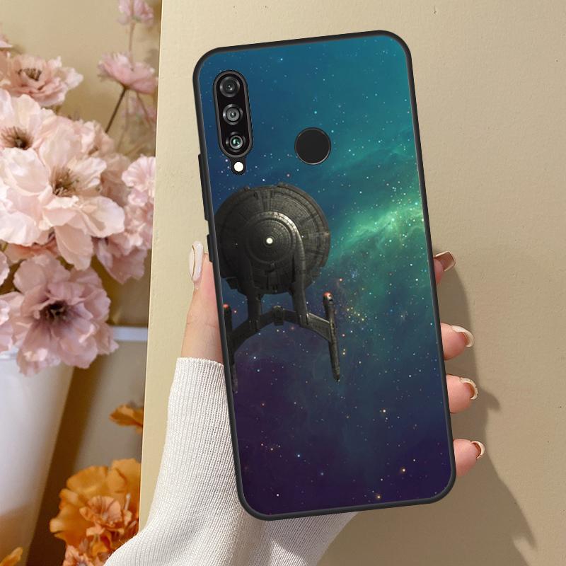 Арт 'Космический корабль' для чехла Huawei Nova 12i 8i 11i 12s 9 10 SE Y60 Y70 Y90 Y72 Y73 Y61 Y91 P60 Pro P30 P40 Lite
