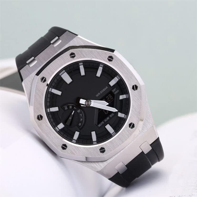 GA2100 4th Generation Watch Bezel Band Checker Watch Replacement Compatible with Casio AP Style Watch Accessory [Sakura Passed] G-Shock