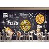 Обои для рабочего стола Pizza Pizza Shop Blackboard Background Wall Mural Restaurant Large Pizza Wallpaper