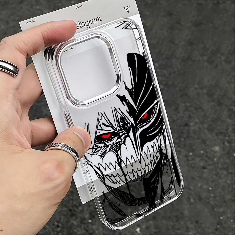 Чехол для телефона Аниме B-BLEACHS Для iPhone 17 16e 16 15 14 13 12 11 mini Pro Max X XR XSMAX 8 7 Air Plus Прозрачный Мягкий Чехол