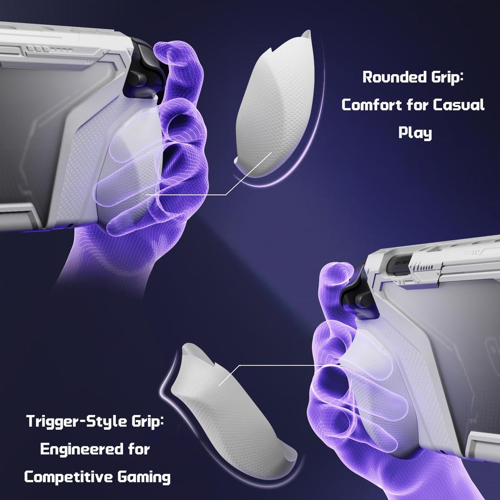 PlayVital Nintendo Switch 2 Protective TPU Case Cover with Interchangeable Charging Dock Thumb Grip Ergonomic Improved Grip BEYOND-GRIP (2025) Grips,