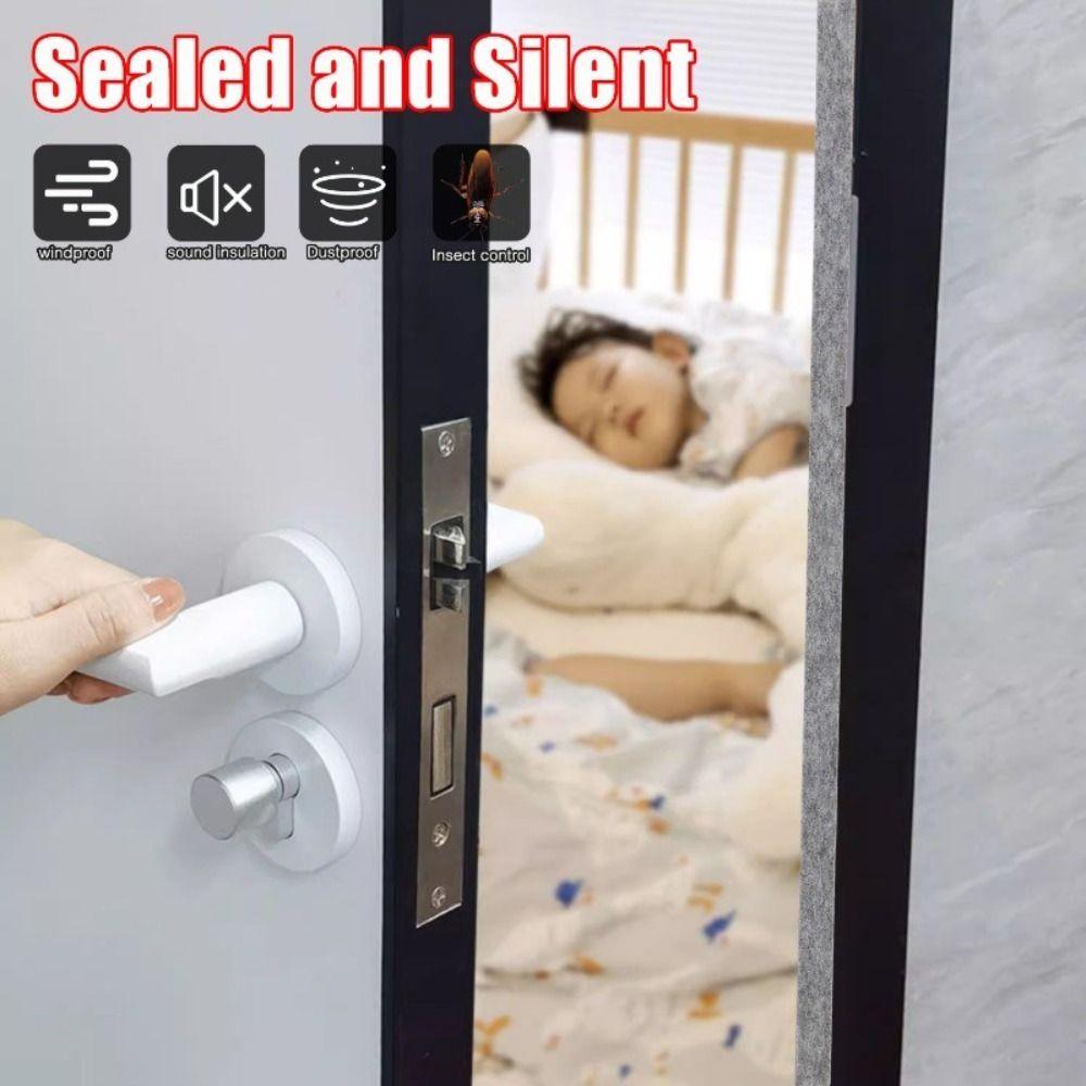 4 м войлочная уплотнительная полоса для дверей и окон, пылезащитное утолщенное стекло, впитывающая воду наклейка, звукоизоляция, износостойкость