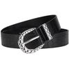 Silver Oval Button Design Women's Belt Casual Simple Design Jeans Accessories Girdle Girls High Quality Pu Leather Waistband