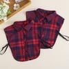 Fake Collar Women'S Shirt Versatile Fake Collar Cotton Polished Plaid Shirt Fake Collar Decorative Collar B301 B311