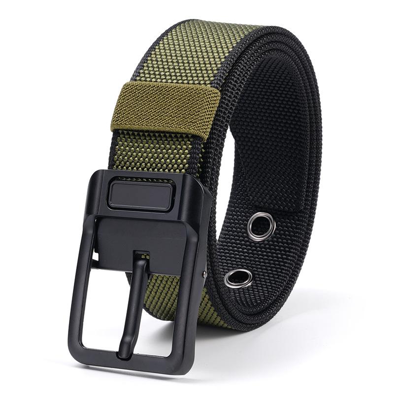 Outdoor Belt Men's Nylon Belt Adjustable Simple Automatic Buckle Belt