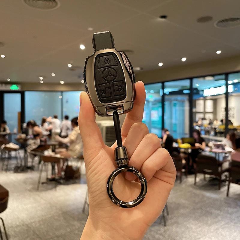 SFX1 Car Key Case Cover Shell Fob For Mercedes Benz A C E S G Class W177 W205 W213 X167 W222 CLA GLE GLB GLS AMG Maybach