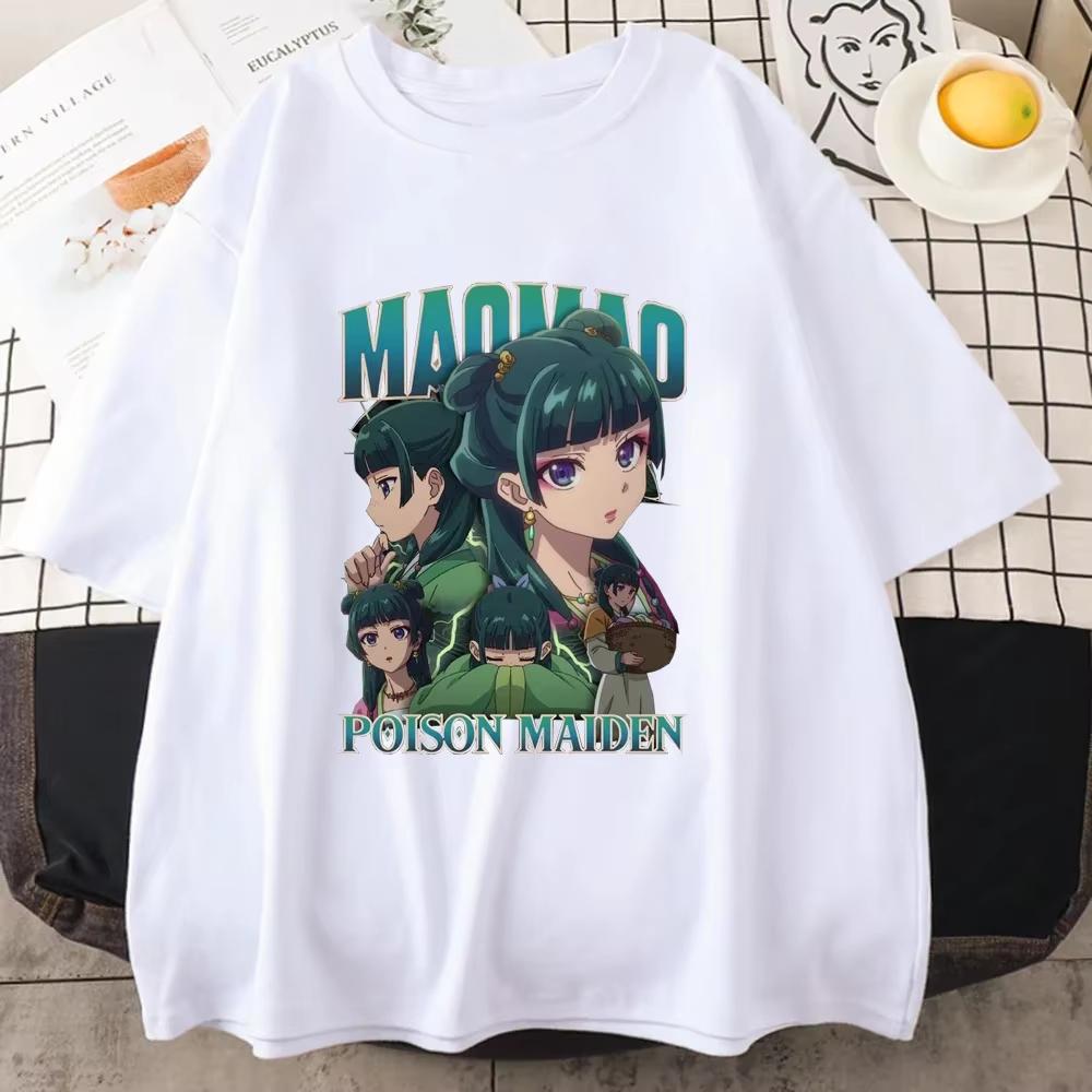 2025 New The Apothecary Diaries Printed T-shirt Women's Personalized Summer Shirt Casual Anime Harajuku Women Graphic T Shirts