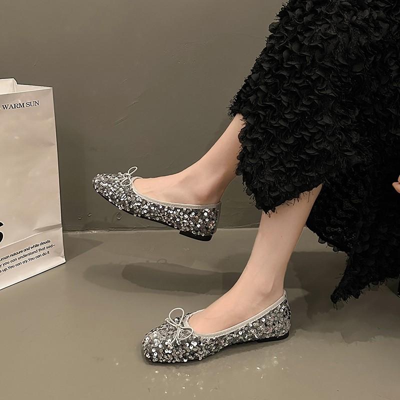 Модные женские туфли на плоской подошве с бантом, новые модные туфли класса люкс 2024 года, летние туфли с мягкой подошвой, элегантные женские туфли Zapatillas с неглубокой подошвой