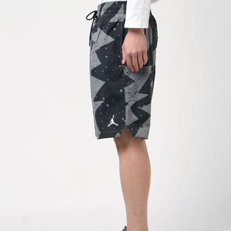 Jordan Splatter Paint Drawstring Loose Sports Shorts Men Bottoms Black CJ4702-084