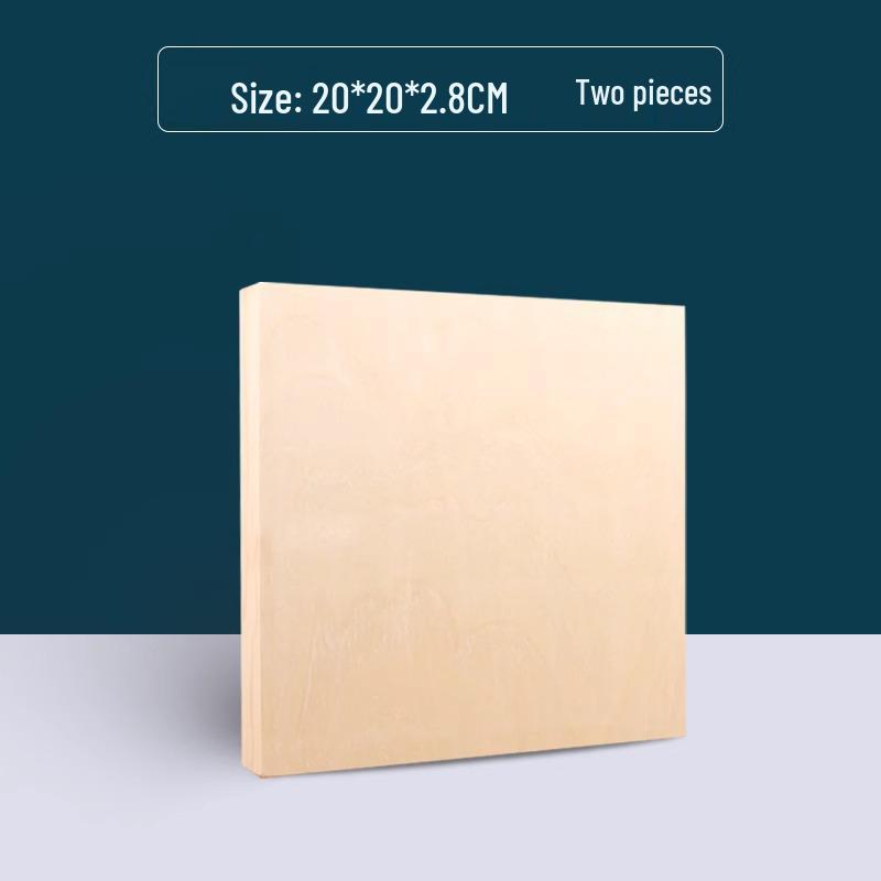 Carbonized Pine Oil Painting Frame Board - Acrylic Powder, No Frame Needed, Retro DIY Solid Wood.