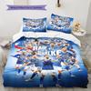 FC Schalke 04 player Pattern Bedding Home Decoration Birthday Gift ( 1 duvet cover + 2 pillowcase, without core),fan merchandise.