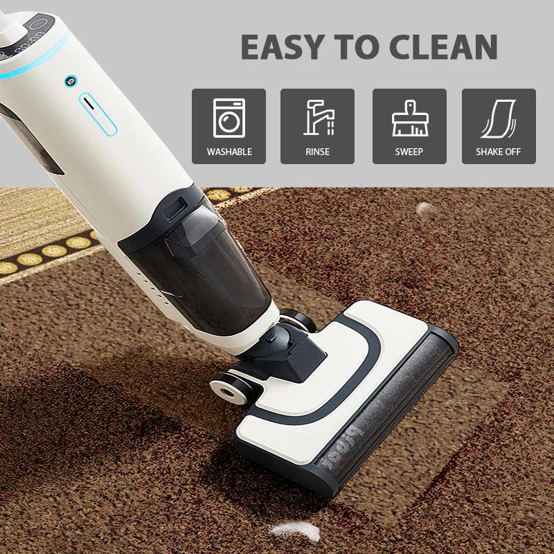 Натуральный бамбуковый хлопок Кухонный коврик-дорожка - 3-слойный масло/водо/грязеотталкивающий | Противоскользящая основа | Очень длинный моющийся напольный коврик