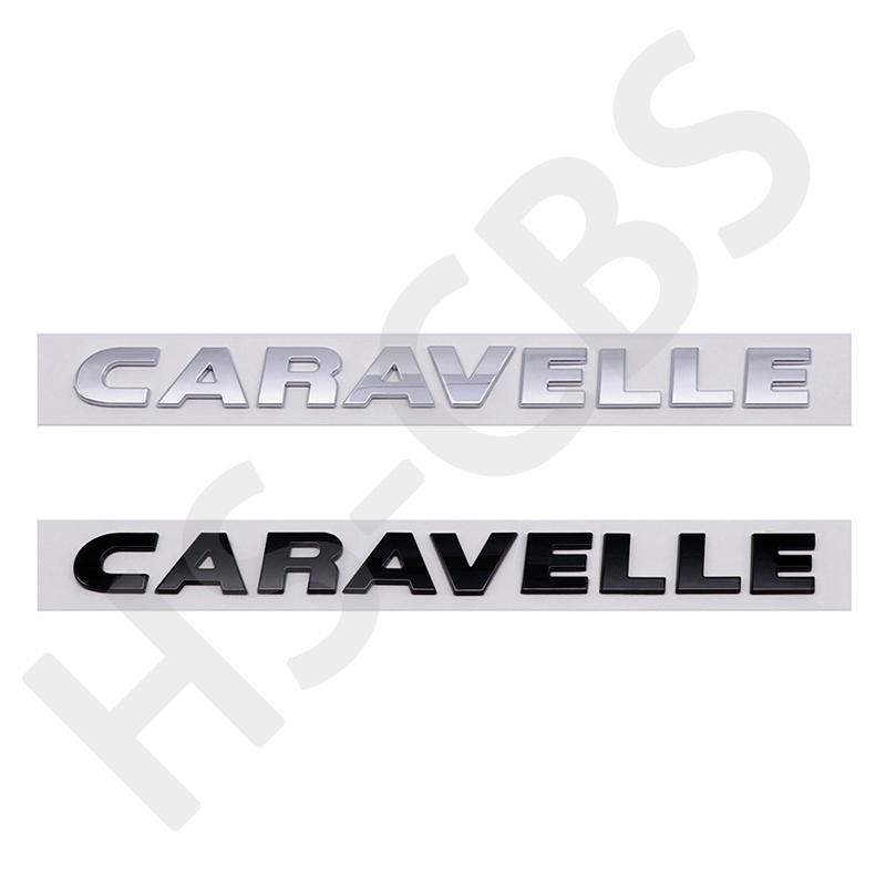 ABS Car Trunk Body Letters Words Logo Badge CARAVELLE Emblem Decals Sticker Emblem Caravelle Letter 7H9853687739 Accessories