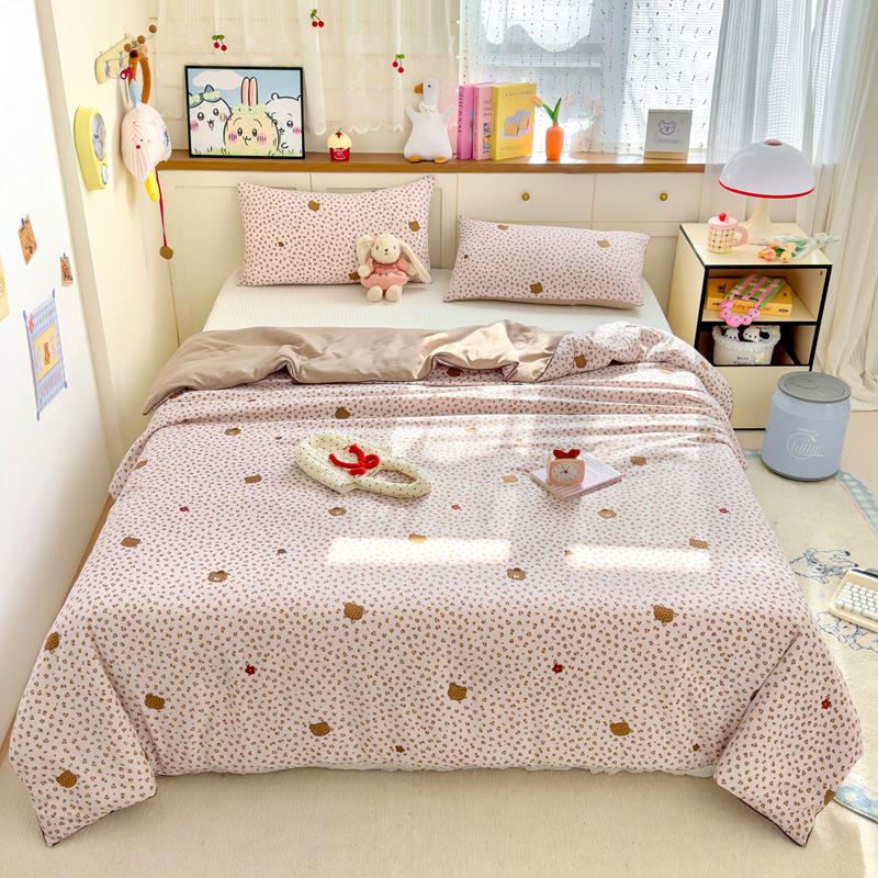 Охлаждающее летнее одеяло класса А для младенцев из стираного хлопка и соевого волокна