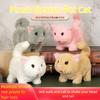 Wagging Plush Electric Cat Toy Makes You Happy Kitten Plush Toy For Kids Birthday Gift