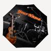 1PC Custom Name Musician's Stage Setup Automatic Folding Umbrella Compact Travel Umbrella for Men & Women, Ideal Gift for Christmas, Birthdays, Hallow