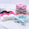 Банты для волос, повязки на голову для женщин, однотонная повязка на голову из кораллового флиса, эластичная повязка на голову с бантом, аксессуары для девочек, милый мягкий тюрбан, повязка