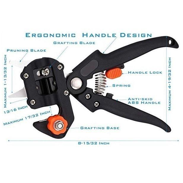 Ножницы для прививки, ножницы для вакцинации фруктовых деревьев, многофункциональный резак для бутонов, садовые инструменты с 3 лезвиями