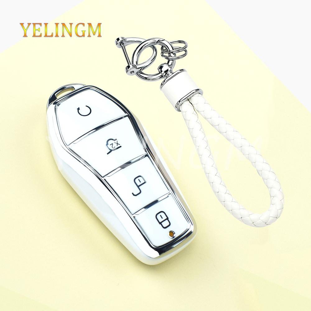 Для Byd Atto 3 Song Plus Seal Han Ev Dolphin Qin Plus U Dmi ТПУ Чехол для автомобильного ключа Мягкая прозрачная защитная крышка для ключа Аксессуары