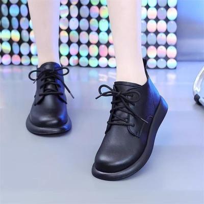 Универсальные ботинки Мартин из мягкой кожи на мягкой подошве для женской осени и зимы, новые тонкие и удобные одинарные туфли и бархатные полусапожки