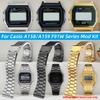 Для Casio A158 A159W F91W Высококачественный корпус из нержавеющей стали Браслет Модификация Кольцо ремешок металлический Ремешок для часов мужские аксессуары
