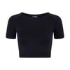 Womens/Ladies Plain Active Crop Top