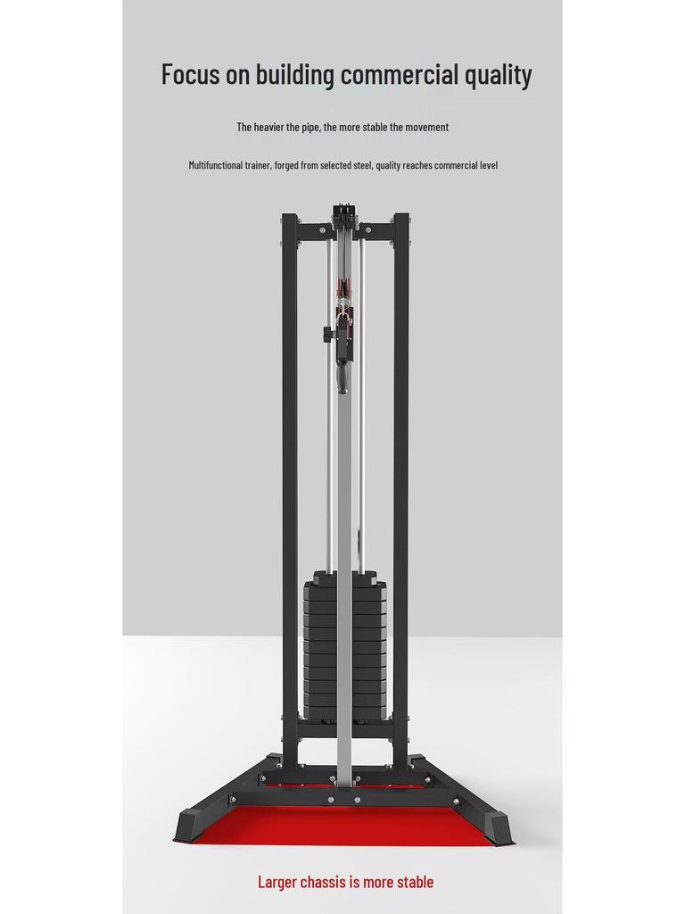 Dual-Wheel Lat Pulldown Machine: Unilateral Fly & Multifunctional Gantry for Home & Commercial Gym Training