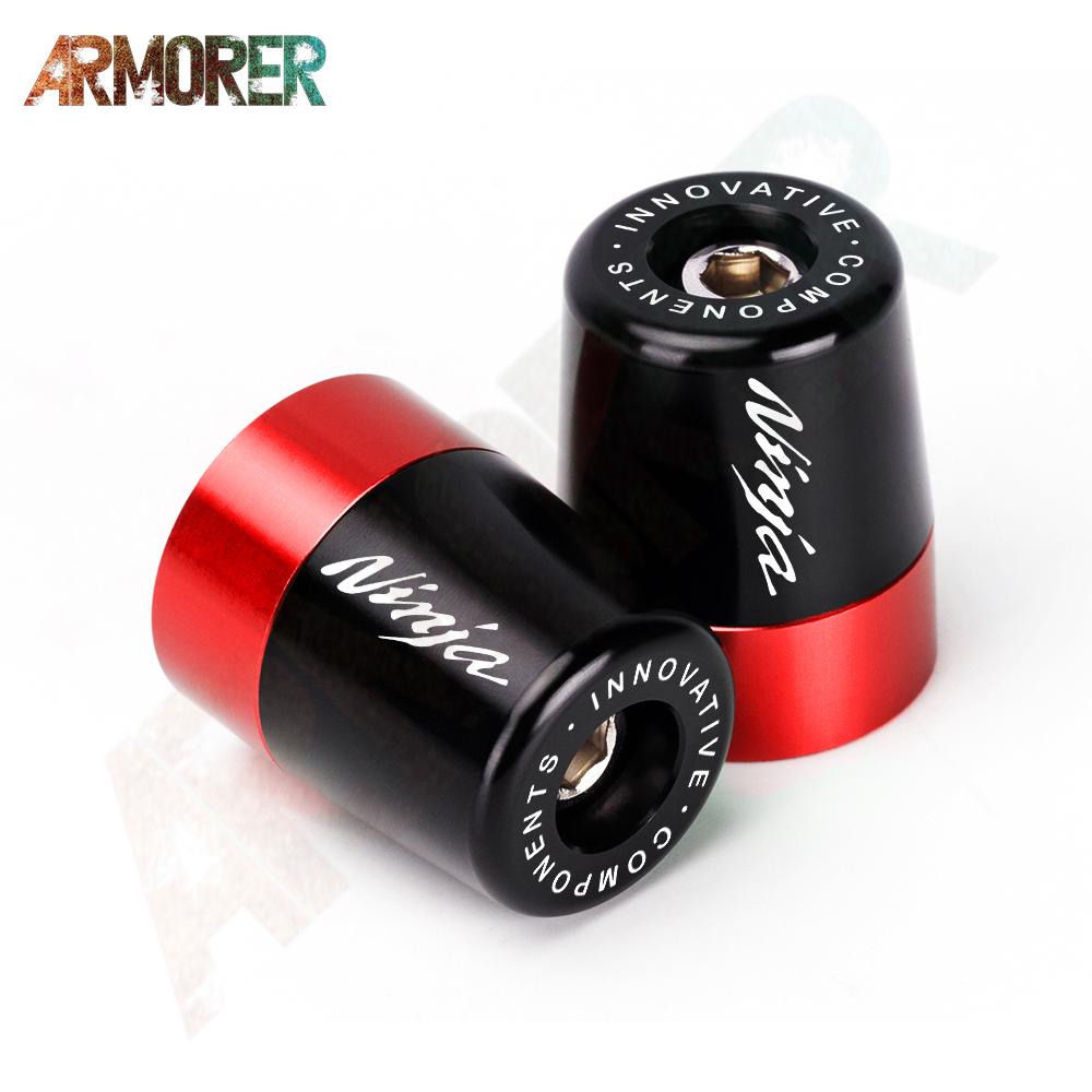 Для Kawasaki Ninja 250 300 400 650 1000 1000SX ninja 650 мотоциклетные ручки с ЧПУ, ручки, заглушка на конце стержня