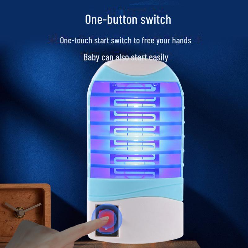 Летняя электрическая лампа от комаров и мух для дома, ресторана, спальни и гостиной - ловушка и репеллент синего света