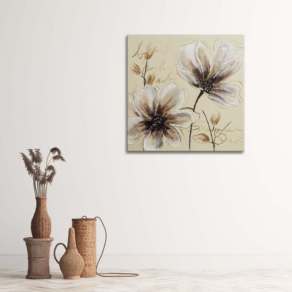 Canvas print, Painted flowers